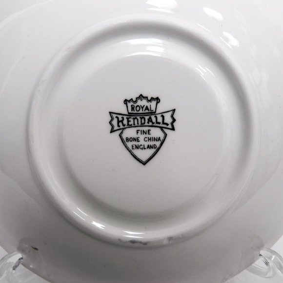 Collectable Vintage Royal Kendall Teacup & Saucer Light Blue & Pink Roses - Picture 4 of 8